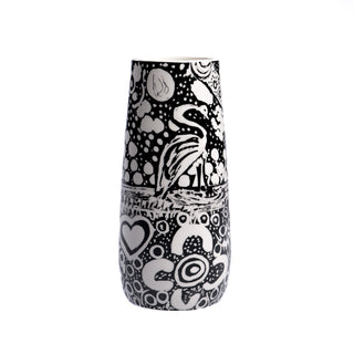 Black and White Vase For Flowers