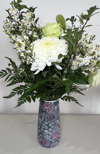 Aboriginal Vase for Flowers, Indigenous Vase
